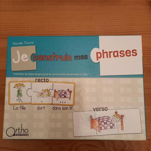 Jeu "Je construis mes phrases" Ortho Edition, Enfants & Bébés, Jouets | Éducatifs & Créatifs, Neuf, Langue et Lecture, Enlèvement