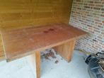 Houten keukentafel met fineer, Huis en Inrichting, Tafels | Eettafels, Ophalen, Gebruikt