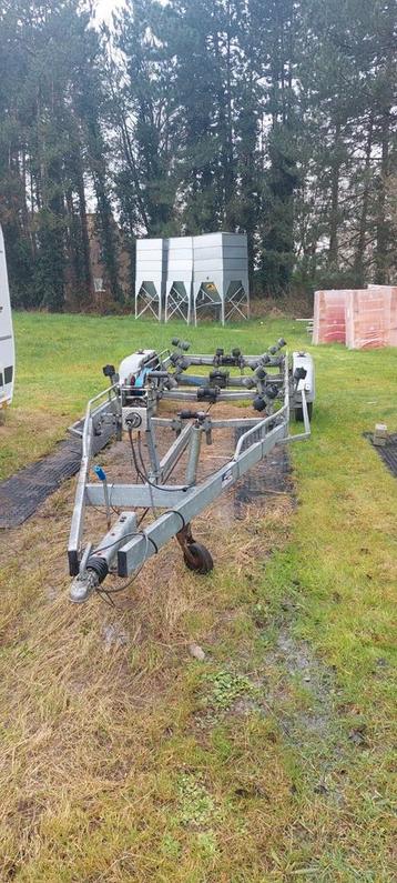 Boortrailer 2700 kg mtm 2000 kg laden, Enlèvement, Comme neuf