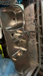 Inox spoekbak met grohe kraan (met spuitkop), Ophalen, Gebruikt