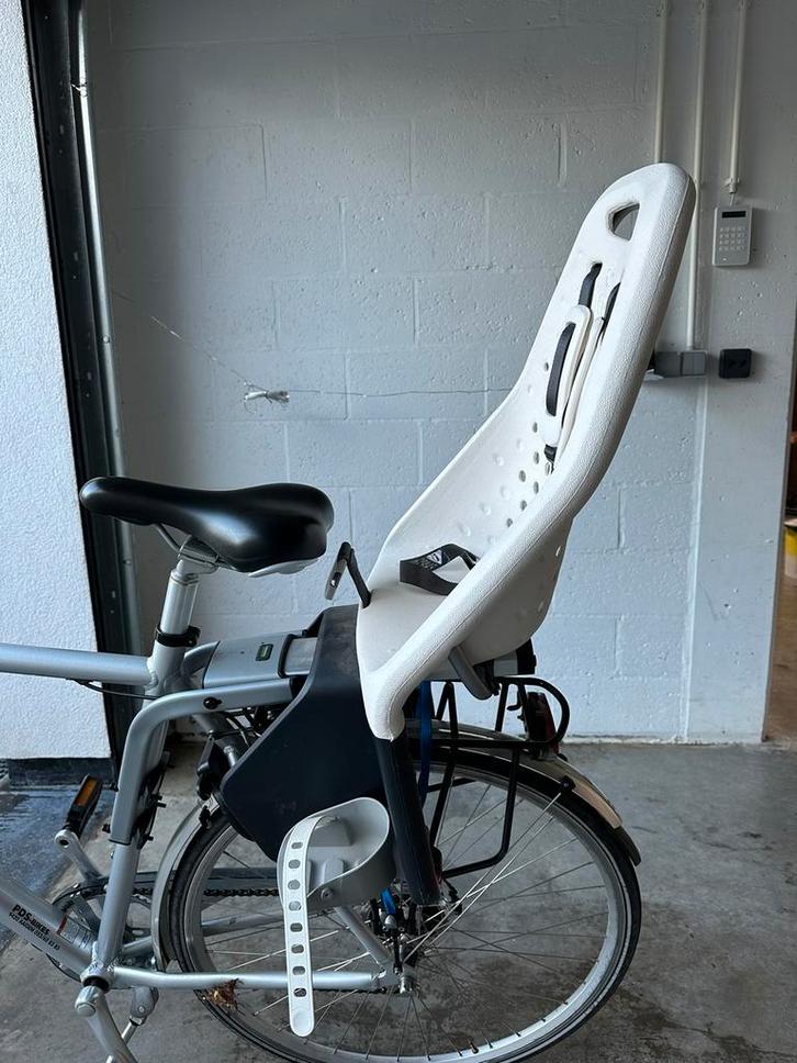 GMG Duo Maxi Yepp wit, Fietsen en Brommers, Fietsaccessoires | Fietsstoeltjes, Zo goed als nieuw, Achterzitje, Voetsteuntjes, Ophalen