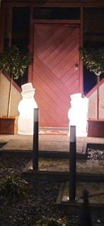 2 lampes d'extérieur Snowman, Enlèvement, Utilisé