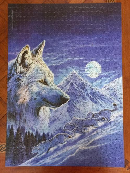 Puzzel Wolf, Hobby en Vrije tijd, Denksport en Puzzels, Zo goed als nieuw, Legpuzzel, 500 t/m 1500 stukjes, Ophalen of Verzenden