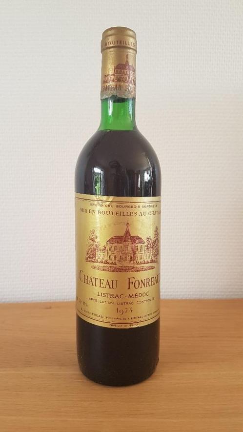 Château Fonreaud - 1974 - Listrac Médoc Grand Cru, Verzamelen, Wijnen, Nieuw, Rode wijn, Frankrijk, Vol, Ophalen of Verzenden