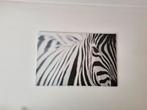 Schilderij op doek zebra zwart-wit, Ophalen