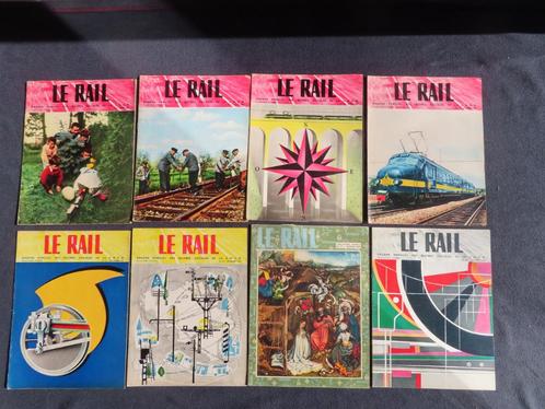 Revue LE RAIL SNCB 1957-1976 trains chemin de fer, Collections, Trains & Trams, Utilisé, Train, Enlèvement ou Envoi