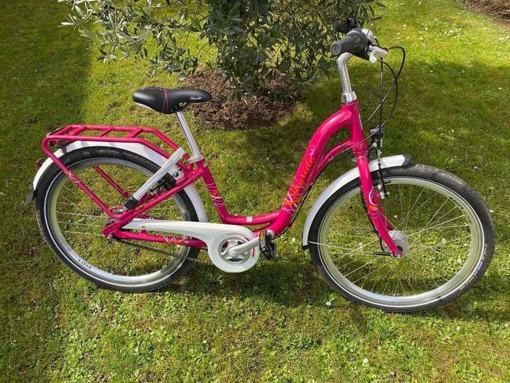 Vélo PUKY Skyride 24-7 Light Berry, Fietsen en Brommers, Fietsen | Meisjes, Zo goed als nieuw, 24 inch, Handrem, Versnellingen
