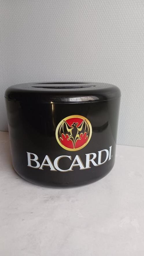 Seau à glace vintage - NOIR - BACARDI., Collections, Marques & Objets publicitaires, Neuf, Ustensile, Enlèvement ou Envoi