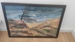 Mooie schilderij van de duinen v. Lommel., Ophalen of Verzenden, Gebruikt, Schilderij