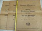 1913-'14 Hoegaarden jaarlijst van burgers met stemrecht 3vol, Ophalen of Verzenden