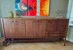 Vintage dressoir in wengé fineer, brutalist design, Huis en Inrichting, Kasten | Dressoirs, Ophalen