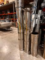 Dubbelwandig Rvs rookkanalen, Doe-het-zelf en Bouw, Buizen en Afvoer, Ophalen, Inox, Gebruikt, 6 meter of meer