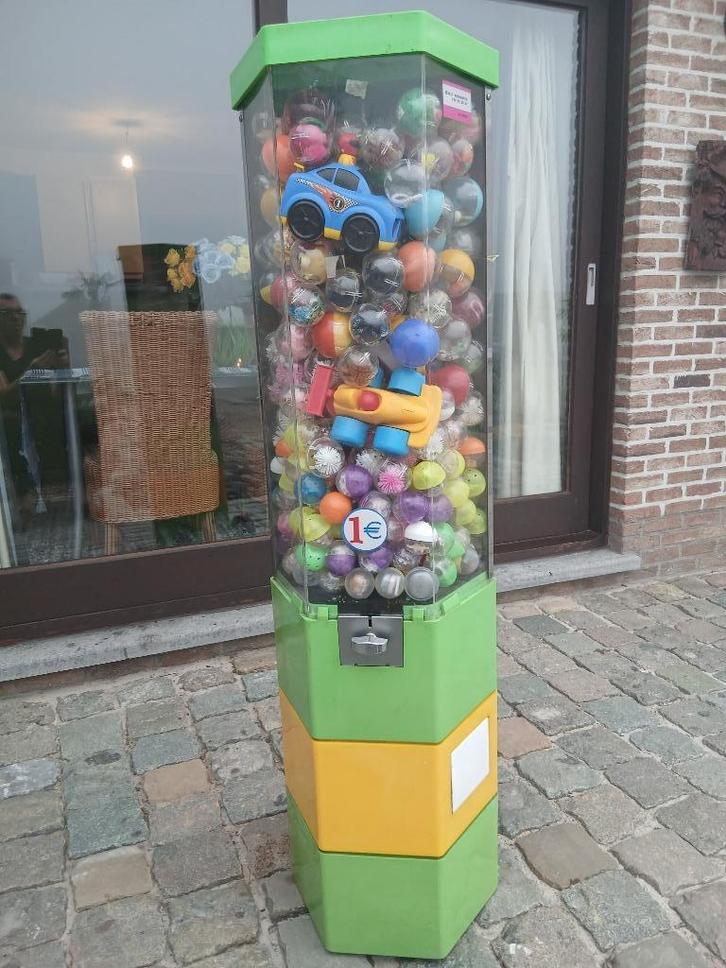 kauwgom automaat + gratis ballen + gratis speelgoed, Verzamelen, Automaten | Gokkasten en Fruitautomaten, Zo goed als nieuw, Euro