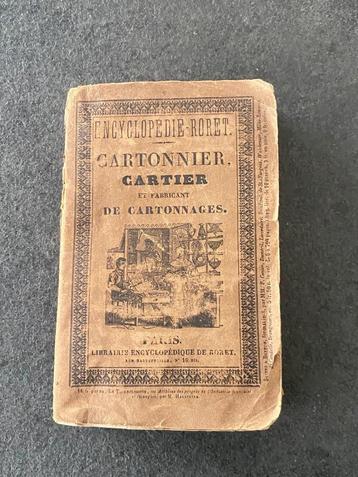 Manuels RORET manuel complet du cartonnier 1845 Lebrun beschikbaar voor biedingen