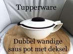 Tupperware dubbel wandige saus pot 400 ml 9 foto's., Comme neuf, Autres types, Envoi, Violet