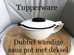 Tupperware dubbel wandige saus pot 400 ml 9 foto's., Overige typen, Paars, Zo goed als nieuw, Verzenden