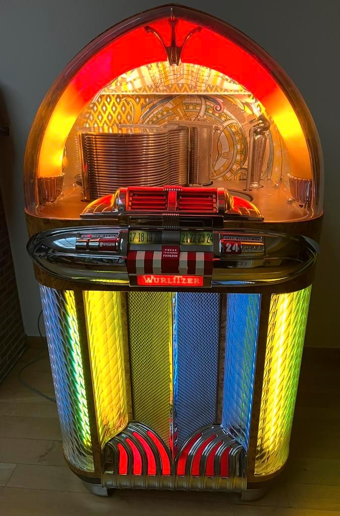 Jukebox Wurlitzer 1100 78 toeren, Verzamelen, Automaten | Jukeboxen, Gebruikt, Wurlitzer, Voor 1950, Ophalen