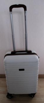 harde koffer cabin trolley pierre cardin 55 x 22 x 35 cm wit, 35 tot 45 cm, Ophalen of Verzenden, Hard kunststof, Slot