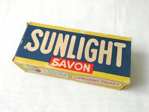 Boîte de savon Sunlight vintage, Huis en Inrichting, Schoonmaakartikelen, Schoonmaakmiddel, Ophalen of Verzenden