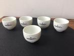 5  tasses à thé Minogood (Japon) porcelaine fine balle golf, Antiquités & Art, Enlèvement ou Envoi
