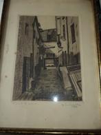 1933 Max Lachapelle ets épreuve d'artiste gesigneerd gekader, Antiek en Kunst, Kunst | Etsen en Gravures, Ophalen of Verzenden