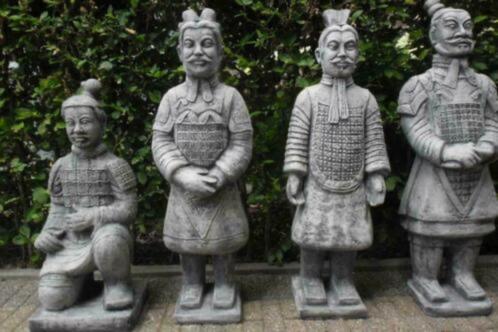 Krijgers , Krijgsheren , Tempelwachter., Tuin en Terras, Tuinbeelden, Nieuw, Mensenbeeld, Beton, Ophalen