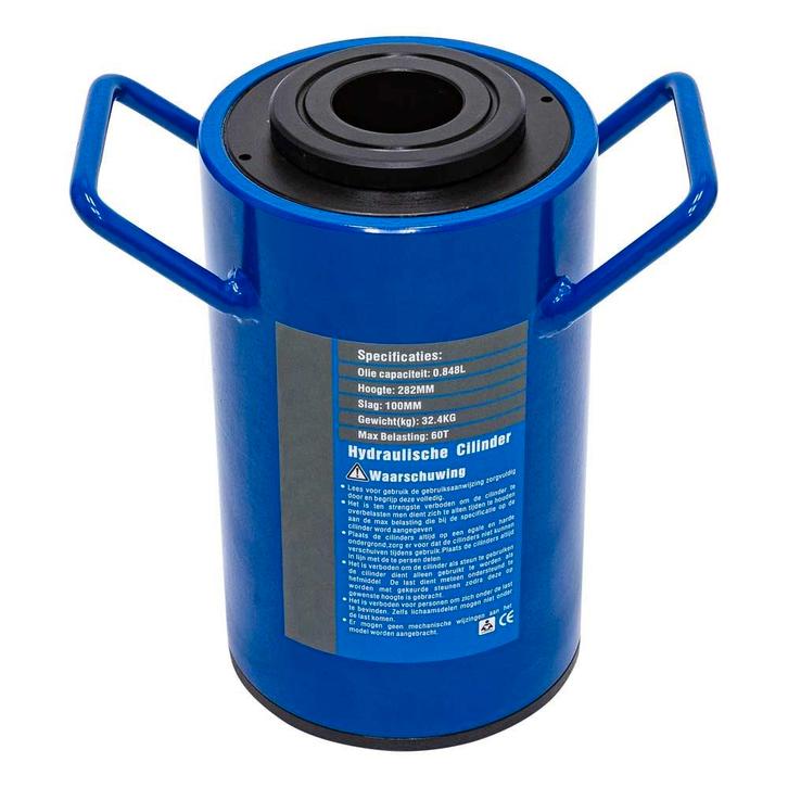 Vérin hydraulique creux 60 tonnes course : 100 mm, Autos : Divers, Outils de voiture, Envoi