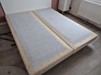 Onderstel boxspring 2x 80x200cm + bedrok beige, Huis en Inrichting, Slaapkamer | Boxsprings, Ophalen, Gebruikt, Wit, Tweepersoons
