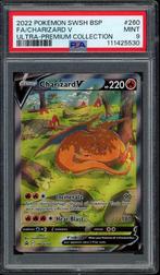 Charizard V PSA 9 - SWSH260 - Sword & Shield Promo 2022, Hobby en Vrije tijd, Ophalen of Verzenden, Zo goed als nieuw, Losse kaart