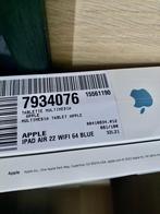 apple iPad Air (2022) 10.9 inch 64GB Wi-Fi Blue ongeopend, Nieuw, Blauw, Wi-Fi, Apple iPad