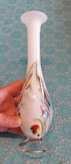 Dalian Snowflake opaline witte glazen vaas, Huis en Inrichting, Ophalen of Verzenden, Zo goed als nieuw