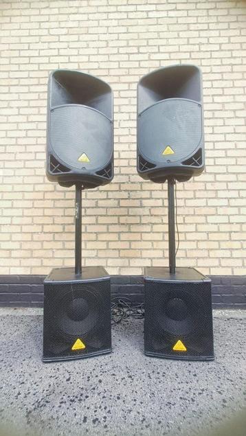 Complete Behringer PA-set - Plug & Play beschikbaar voor biedingen