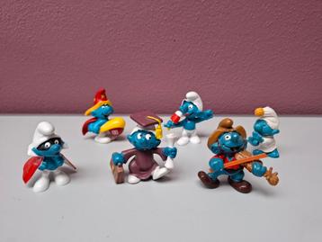 Vintage smurfen set 4 (per stuk) beschikbaar voor biedingen