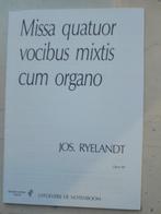 Missa Quatuor vocibus mixtis cum organo          J.Ryelandt, Enlèvement ou Envoi, Neuf, Classique, Orgue