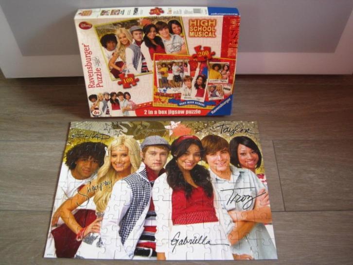 Puzzel 100 stukjes High School Musical Disney, Kinderen en Baby's, Speelgoed | Kinderpuzzels, Gebruikt, 6 jaar of ouder, Meer dan 50 stukjes