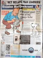 krant Het Belang van Limburg – special Kuifje, Verzamelen, Ophalen, 1980 tot heden, Krant