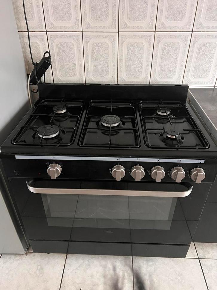 Cuisinière mixte 5 feux + four - Valberg, Electroménager, Cuisinières, Comme neuf, À Poser, 5 zones de cuisson ou plus, 60 cm ou plus