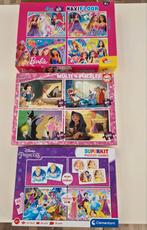 Pack de puzzles et de jeux Barbie et Disney Princess, Enlèvement ou Envoi, Utilisé, 4 à 6 ans