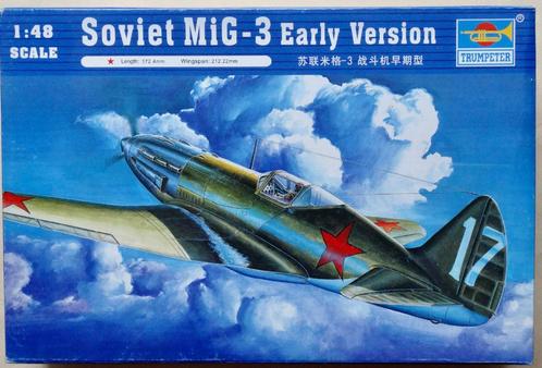 TRUMPETER 1:48 - SOVIET MIG 3 Early version, Hobby en Vrije tijd, Modelbouw | Vliegtuigen en Helikopters, Nieuw, Vliegtuig, Groter dan 1:72