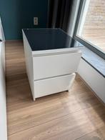 2 Malm Ikea nachtkastjes, Huis en Inrichting, Slaapkamer | Nachtkastjes, Ophalen, Gebruikt