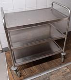 Serveerwagen Inox - 3 niveaus, Enlèvement, Utilisé, Mobilier en inox