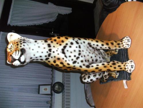 2 Mooie rechtopzittende Jaguars in keramiek, Antiek en Kunst, Antiek | Keramiek en Aardewerk, Ophalen