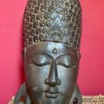 Masque de Buddha en bois exotique, Ophalen of Verzenden