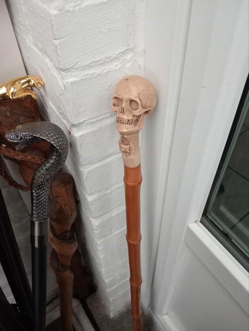Skull pommel cane, Antiek en Kunst, Curiosa en Brocante, Ophalen of Verzenden