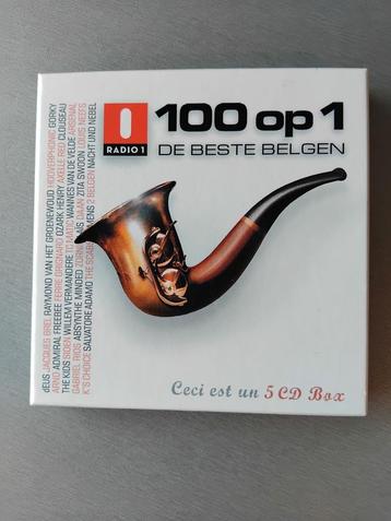 Boîte de 5 CD. 100 contre 1. Les meilleurs Belges. (Radio 1)