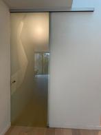 Glazen schuifdeur + dorma railsysteem (reeds gedemonteerd), Doe-het-zelf en Bouw, Ophalen, Zo goed als nieuw
