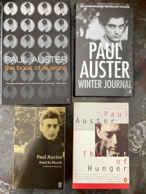 Auster, Paul. Diverse boeken - in Engels Afzonderl. te koop, Livres, Littérature, Envoi