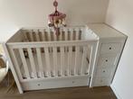 Babybed met verzorgingstafel en lades, Huis en Inrichting, Ophalen, Wit, Nieuw, 190 cm of minder