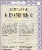 2 X Géomines, 1970 tot heden, Ophalen of Verzenden, Aandeel