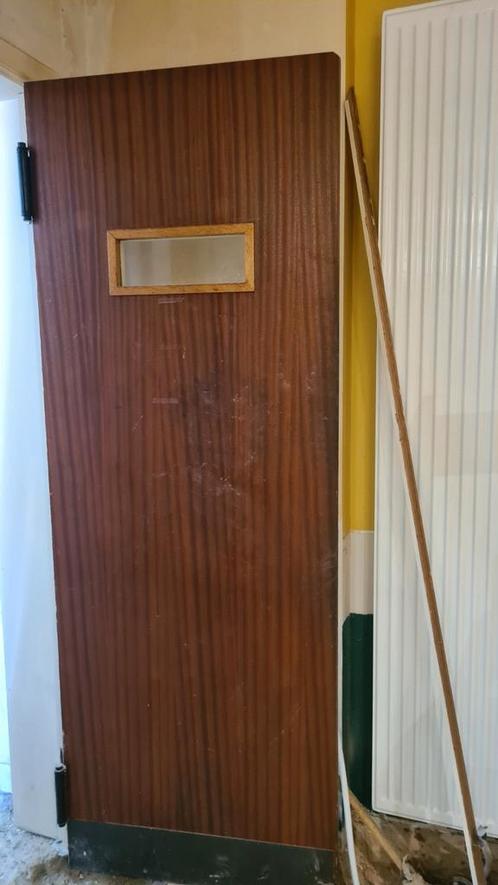 Klapdeur / binnendeur met doorkijk, Doe-het-zelf en Bouw, Deuren en Vliegenramen, Gebruikt, Binnendeur, 200 tot 215 cm, Minder dan 80 cm
